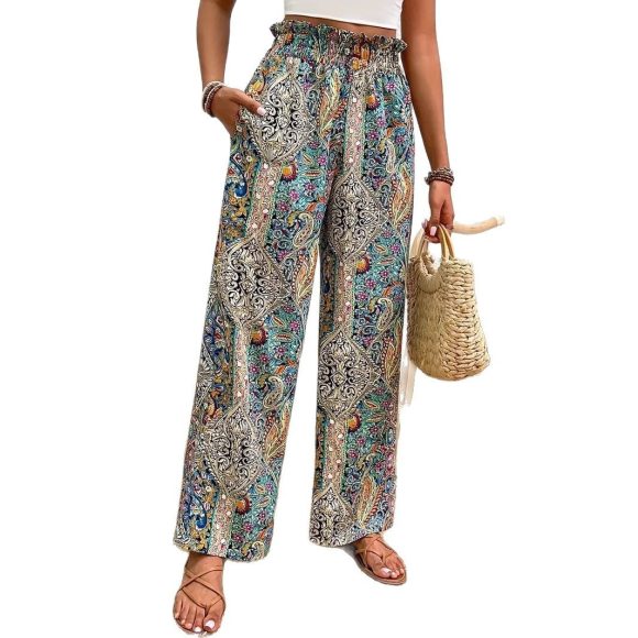 Bohemia Print Fashion Women's Wide-legged Pants - Image 4