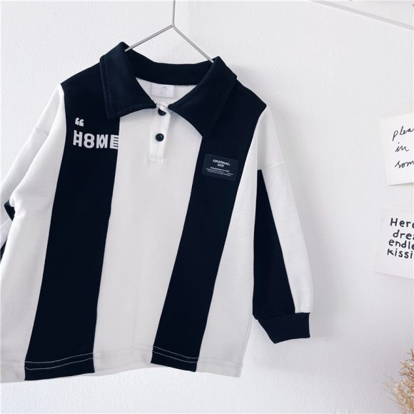 Boys' All-match Striped Polo Shirt - Image 6