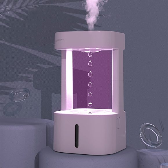 Creative Anti-gravity Water Drop Humidifier Air Conditioning Mist Spray Household Quiet Bedroom Office With 580ML Water Tank - Image 7