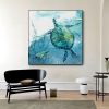 Turtle Canvas Painting Wall Art Poster - Image 9