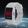 Men Women Casual Unisex White Black LED Digital Sports Wrist Watch Wristwatch Date Clock - Image 8