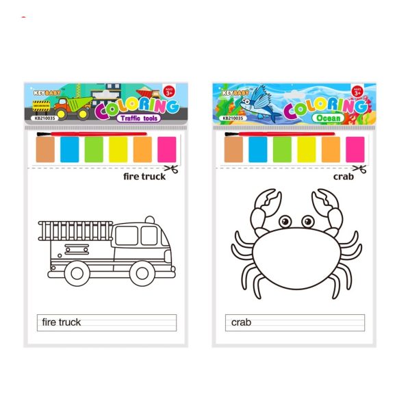 Color Filling Painting Children's Drawing Paper Watercolor Coloring - Image 3