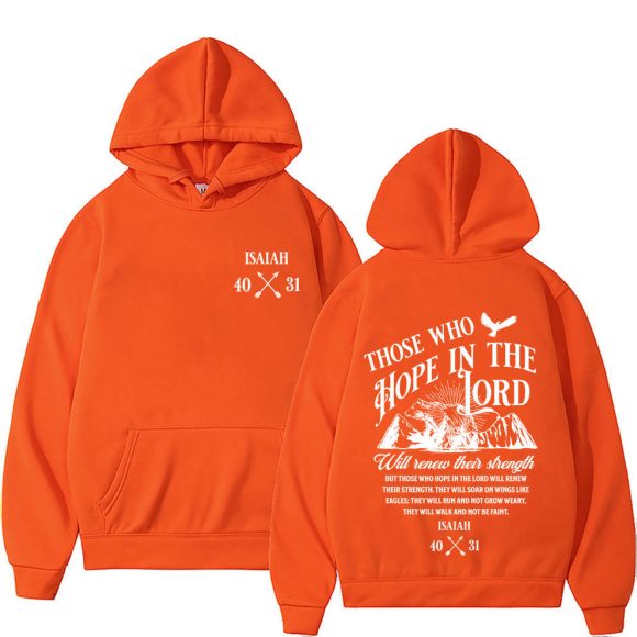 Christian Jesus Letters Print Hoodies Men Women's Clothing - Image 5