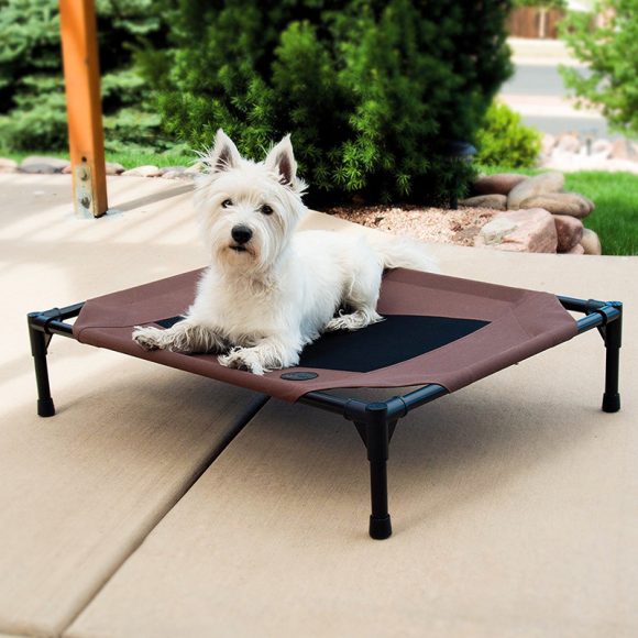 Pet bed dog moisture-proof removable washable stack dog bed Oxford cloth camp bed - Image 4