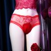 Men's 3D Three-dimensional Cup Sexy Transparent Mesh Panties