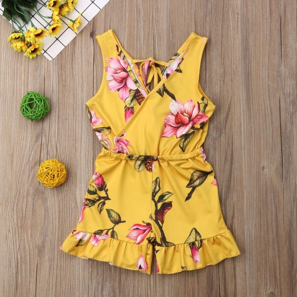 Summer Girls baby girl Floral Outfits Clothes - Image 4