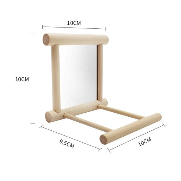Bird stand with mirror - Image 5