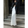 Women's Solid Color Acetate Satin Design Skirt - Image 3