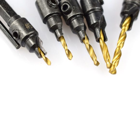 Woodworking countersink drill titanium set 5 pieces - Image 3