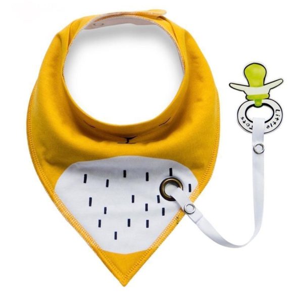 Bib with Pacifier Clip - Image 6