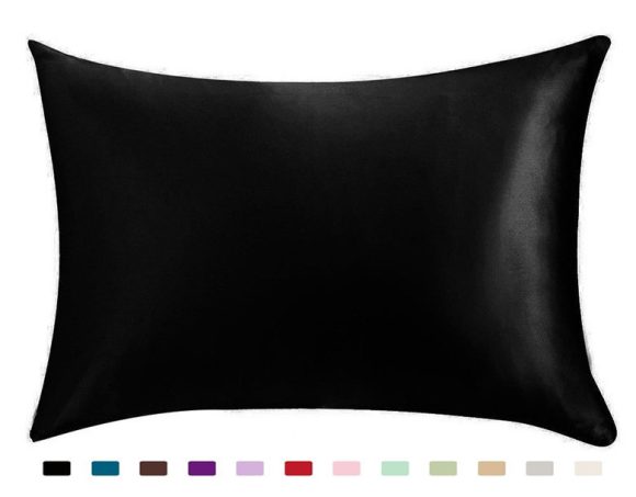 Pillowcase Satin Solid Color Simulation Silk Single Pillowcase Ice Silk Pillowcase - Image 3