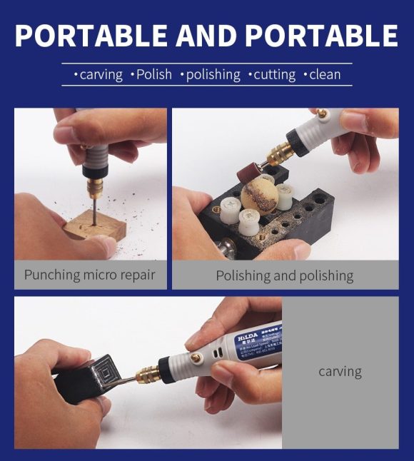 Small jade wood carving miniature grinding machine - Image 5