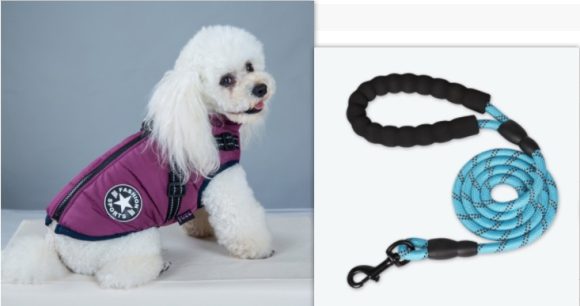 Waterproof Dog Clothes Winter Dog Coat With Harness Warm Pet Clothing Big Dog Jacket Chihuahua Labrador Coat Costume - Image 2