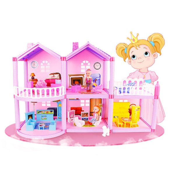 House Doll House Villa DIY Assembled House - Image 3