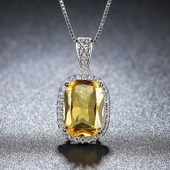 Zircon pendant ladies clavicle chain necklace - Image 4