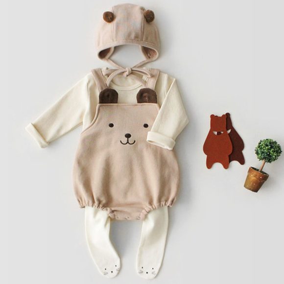 Baby sleeveless strapless cotton robe hat - Image 3