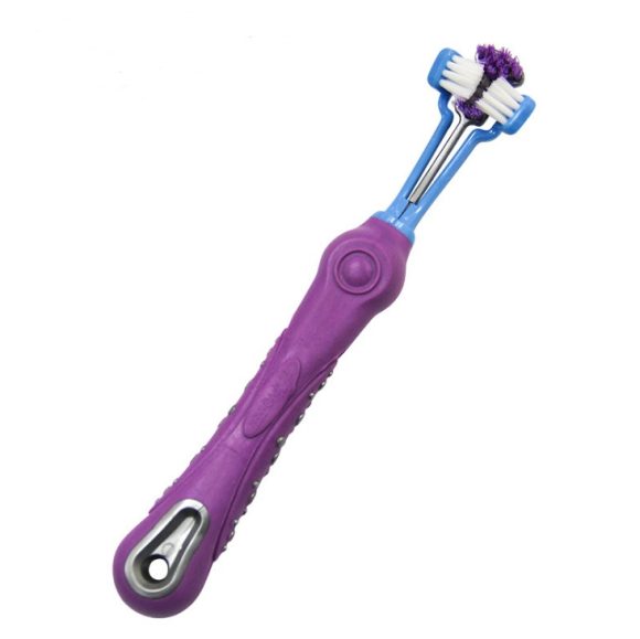 Three Sided Pet Toothbrush Dog Brush Bad Breath Tartar Teeth Care - Image 2