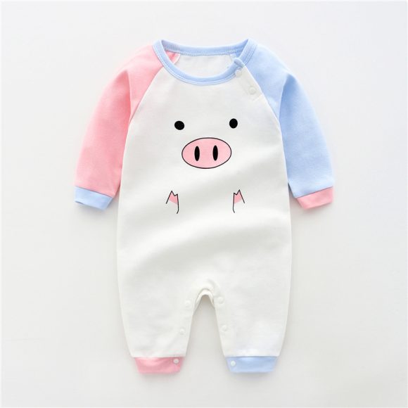 Fashion Cute Cotton Long-sleeved Thin Baby Clothes One-piece - Image 6