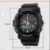 Time beauty personality solar watch fashion electronic double display waterproof outdoor sports men's watch student watch - Image 6