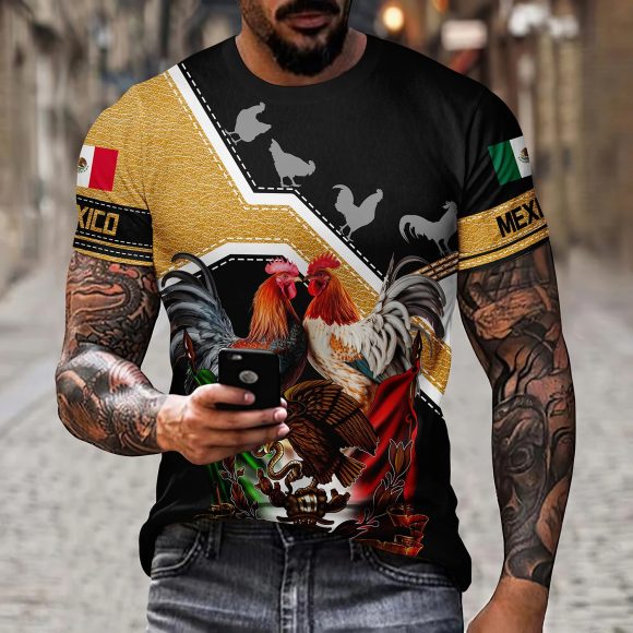Eagle And Snake T-shirt Loose Round Neck Men's Short Sleeve T-shirt - Image 7