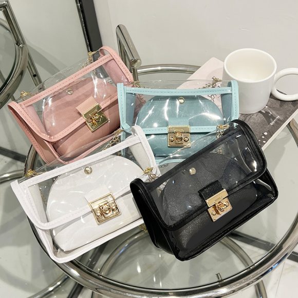Summer Shoulder Messenger Bag Transparent - Image 5