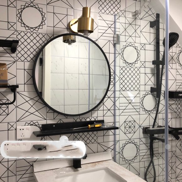 Bathroom wall bathroom mirror wall hanging decorative mirror - Image 10