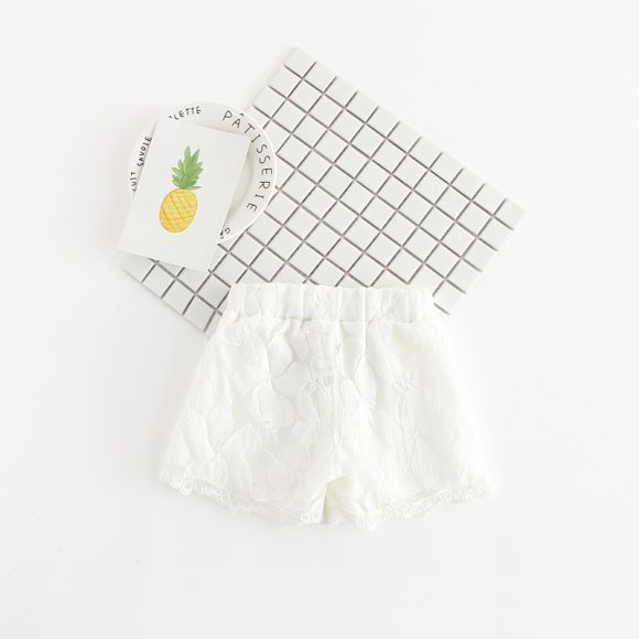 Lace shorts, girls' clothing, flower hot pants - Image 5