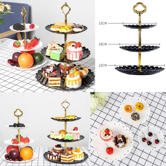 3-layer cake stand snack tray decoration tool - Image 7