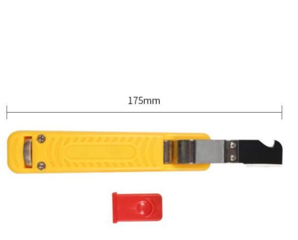 LY25-1 Adjustable Insulated Round Wire Stripper PVC Electrician's Knife - Image 3