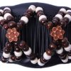 Vintage Elastic Hairpin Stretch Hair Comb Hot Sales Beaded Hair Magic Comb Clip Beads Pin Ladies Hair Accessories - Image 2