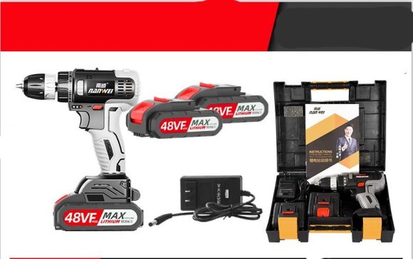 Power Tool Rechargeable Drill Household Lithium Electric Drill - Image 4