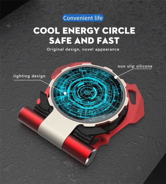 Iron Man Metal QI Wireless Charger Stand Desktop Mobile Phone Charger - Image 6