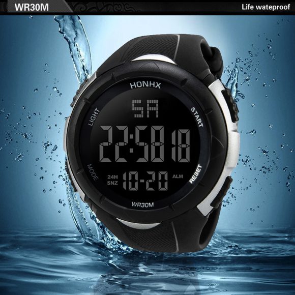 Men's Electronic Watch Negative Black Large Screen Sport Watch - Image 6