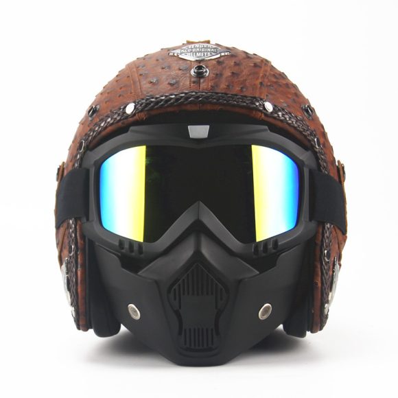 Handmade four seasons characteristic retro Halley helmet - Image 3