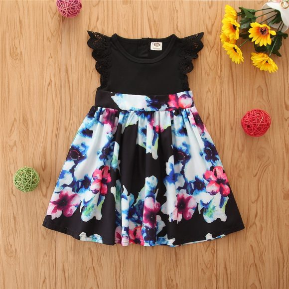 Fashion Printing Mother's Dress, Mother's Suit, Girl's Dress - Image 5