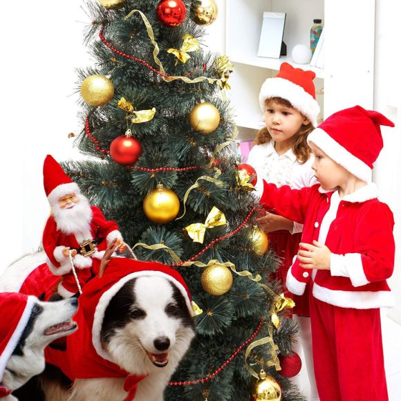 Dog Christmas Clothes Santa Claus Riding Deer - Image 6
