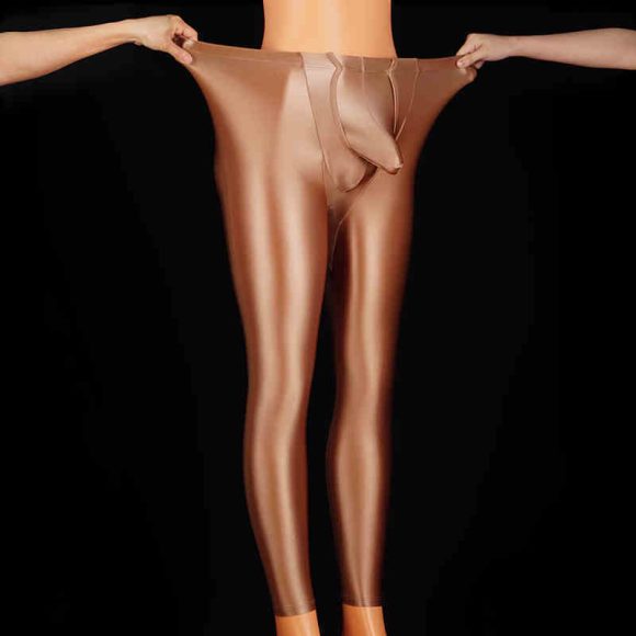 Shiny Sexy Men's Leggings Slim Fit Free Plus Size - Image 4