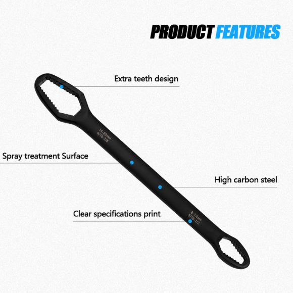 Universal Spanner 8-22mm Double-Head Key Set Screw Nuts Wrenches Repair Hand Tools For Car Bicycle Car - Image 5