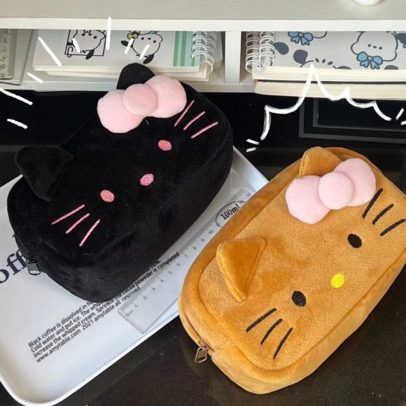 Cartoon Cute Caramel Cat Pencil Case Good-looking - Image 8