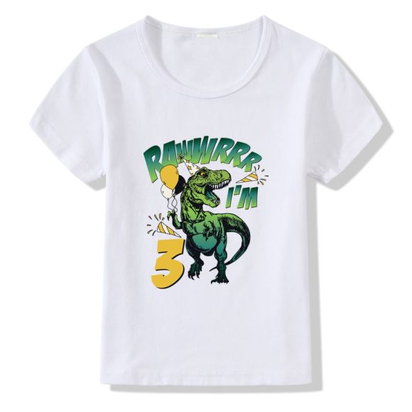 Children's T-shirt Numbers 1-9 Birthday T-shirt - Image 4