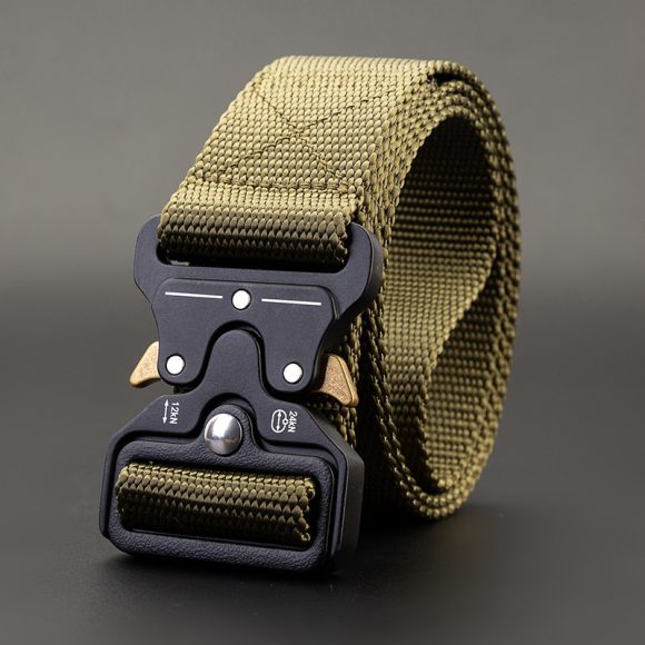 Men's Outdoor Nylon Elastic Buckle Belt Work Clothes Belt - Image 2