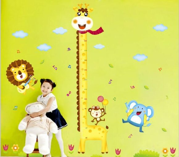 Diy Giraffe Height Chart Measure Wall Stickers - Image 3