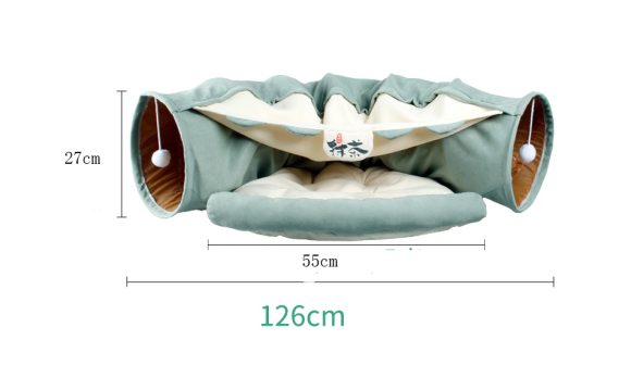 Pet Cats Tunnel Interactive Play Toy Mobile Collapsible Ferrets Rabbit Bed tunnels Indoor Toys Kitten Exercising Products - Image 8