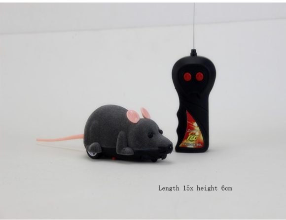New flocking electric remote control simulation funny cat mouse color box packaging cat toy pet supplies self-contained battery - Image 6