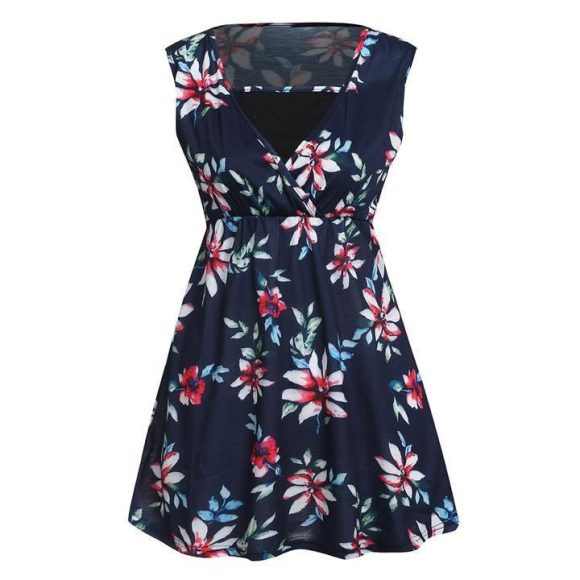 Pregnant Women Floral Printed Vest Maternity - Image 2