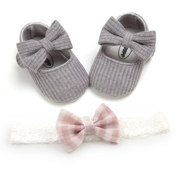 Baby Girl Shoes Newborn Infant First Walker Cotton Sofe Sole Princess Toddler Baby Crib Shoes - Image 7