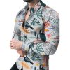 Men's Casual Long Sleeved Large Floral Shirt - Image 9
