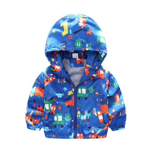 Boys And Children's Jackets Airplane Printed Baby Windbreaker Jackets - Image 4