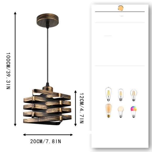 Bedside Chandelier American Vintage Living Room Bedroom Chandelier - Image 6