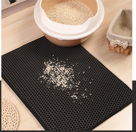 Pet Cat Litter Mat Pet Supplies EVA Double Cat Litter Mat - Image 10